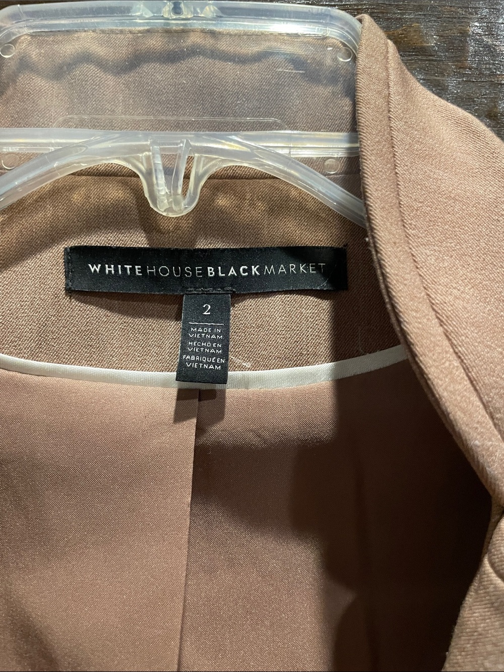 WHBM Camel Single-Button Blazer - Picture 2 of 4